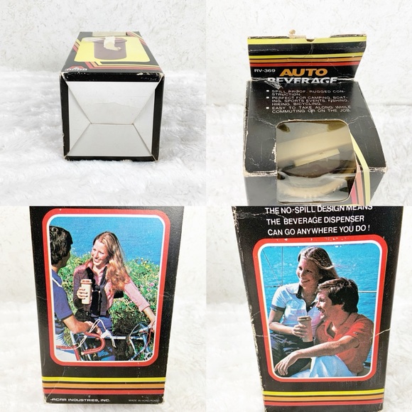 Vintage Acar Auto Beverage Dispenser travel cup in box retro - Picture 4 of 12
